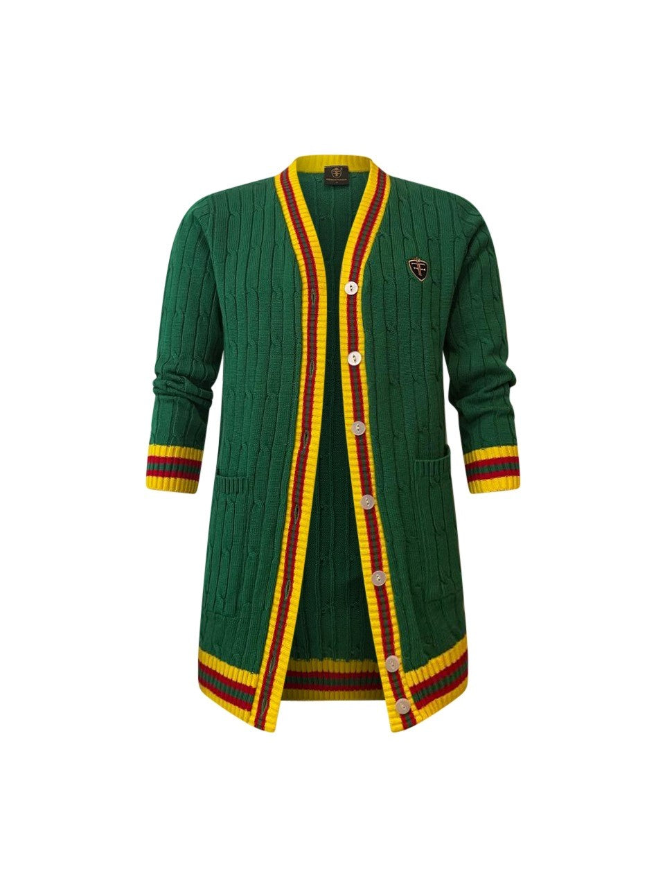 Woman's  Classic Green Cardigan