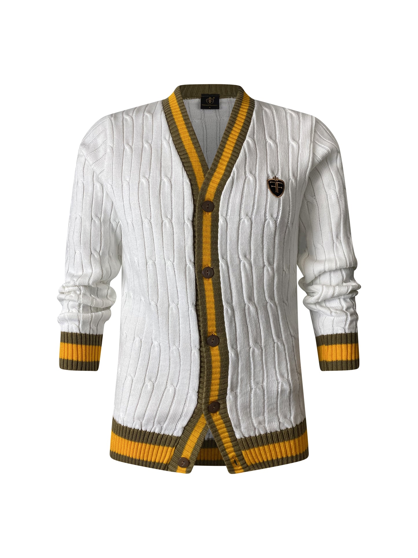 Classic White Cardigan Jersey