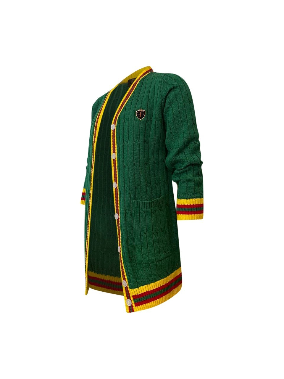 Woman's  Classic Green Cardigan